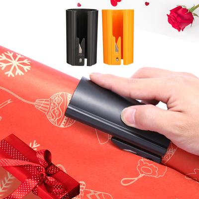 1 Stück Tragbare Mini Papierschneidemaschine Weihnachten Verpackungspapier Schneidemesser Schneiden Geschenkpapier Schneider
