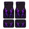 4pcs Purple Butterfly Pattern Car Interior Mats, Suitable For Sedans, Trucks, And SUVs, Stylish Interior Protection, Holiday Gif