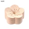 1Pc Diffused Wood Aroma Essential Oil Diffuser Essential Oil For Sleep Flower Shape Wooden Essential Oil Aromatherapy Car Supply Air Fresheners 2