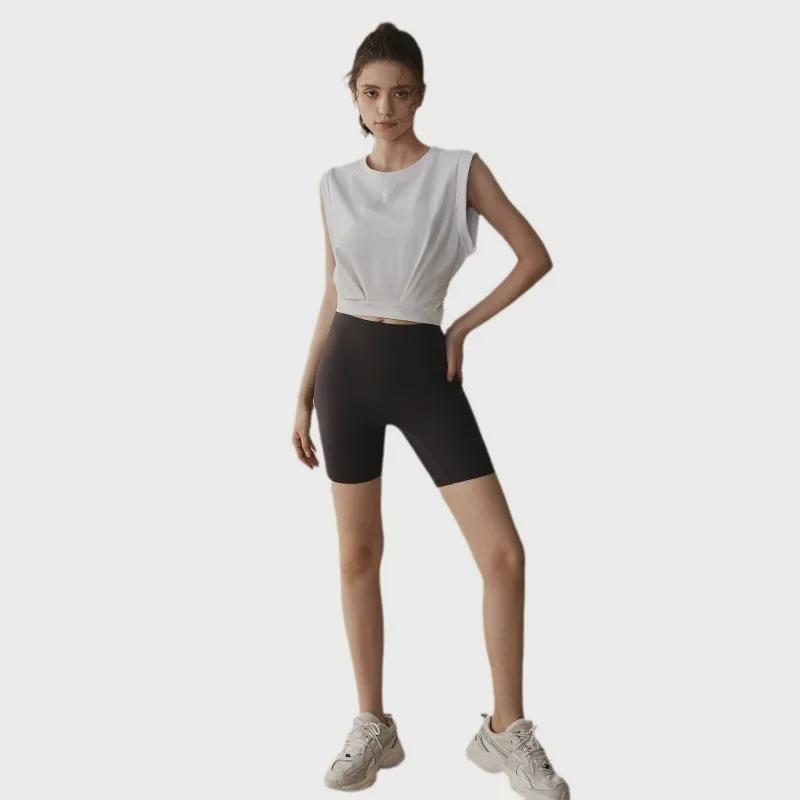 Women's Sleeveless Loose-Fit Sports Vest for Yoga, Running, Pilates, and Fitness