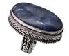 Sodalite Natural Gemstone Antique Silver Plated Ring US Size-7.75 A 783