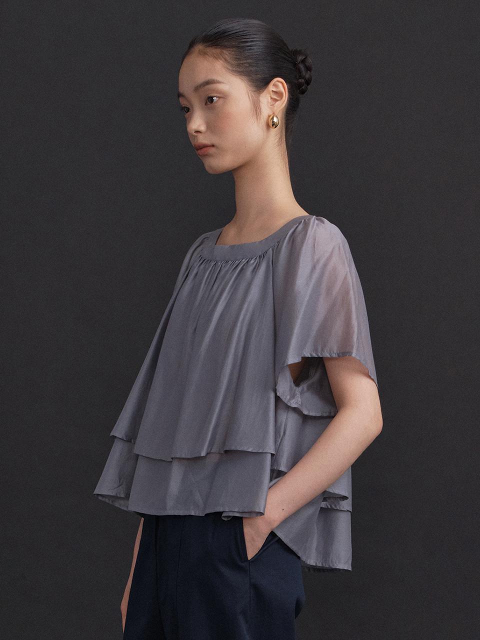 Ganiesong Summer Double Layered Sheer Blouse_Storm Free