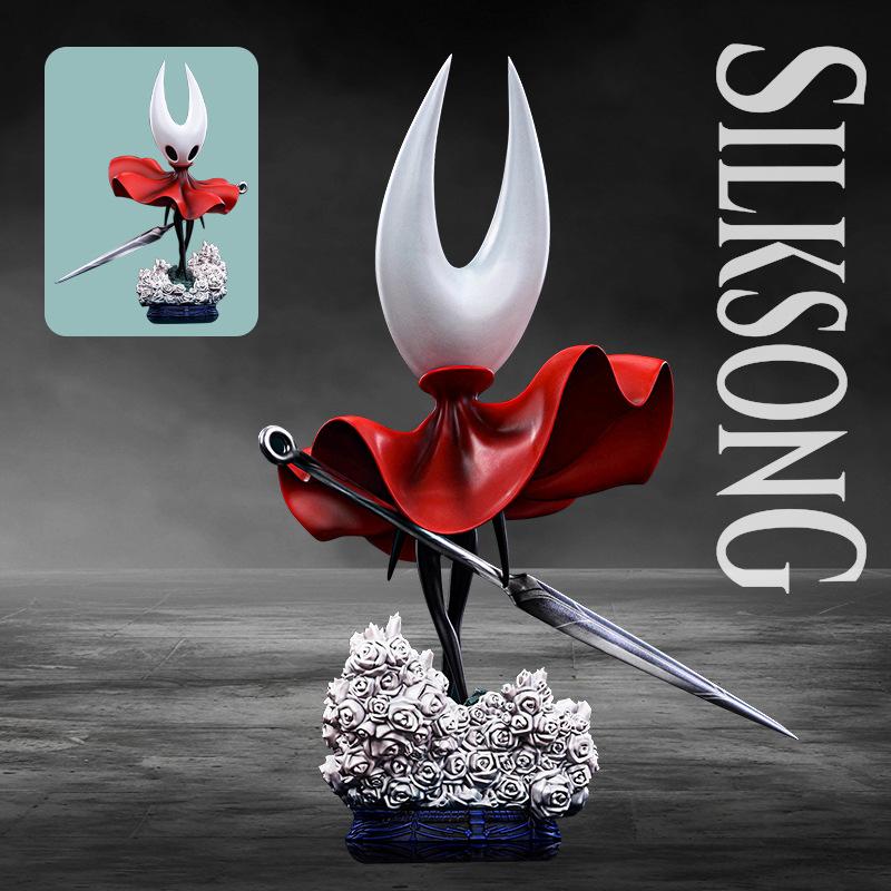 Hollow Knight Silksong Hornet Action Figure Battle Scene Collect Statue Model Desktop Decor For Game Peripheral Fans Collectors