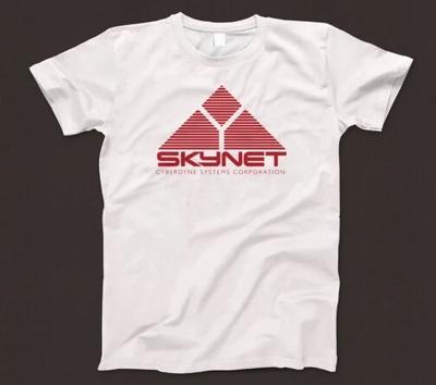 Skynet T Shirt 590 Science Fiction Film Arnold Terminator Cyberdyne AI Sentient