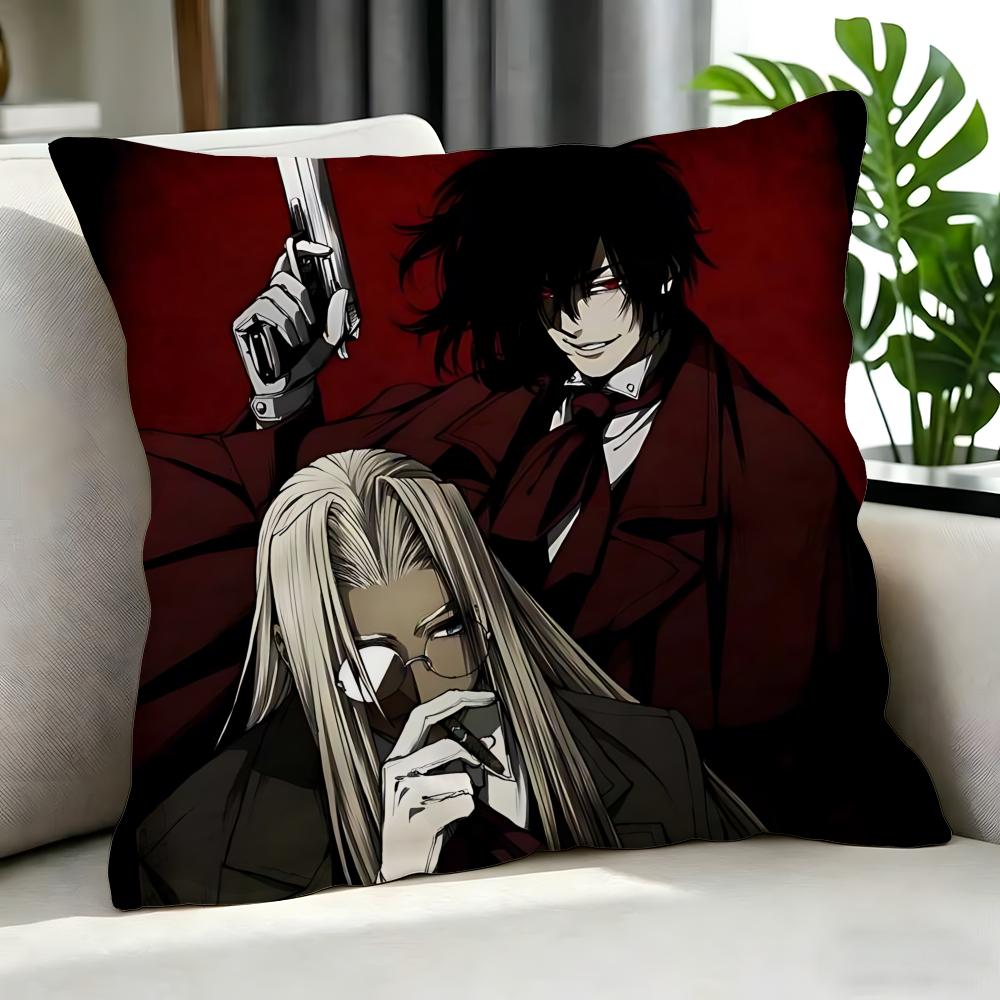 anime Hellsing Cushion Cover Cushion Cover Set Pcs x x x Pillowcase Decorative Sofa Home Decor