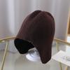 Autumn and Winter Children's Korean Solid Color Knitted Hat Baby Women Ins Versatile Thin Windproof Fashion Kid Hat Men