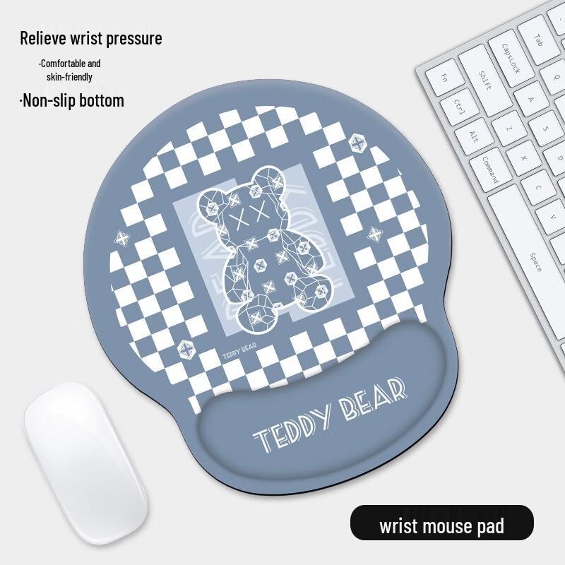 Ergonomic Silicone Wrist Rest Mouse Pad 2-Pack