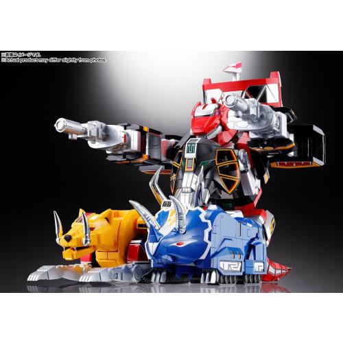 TAMASHII NATIONS Soul of Chogokin Dinosaur Sentai Zyuranger Beast Emperor Daijuujin GX-72 Daijuujin & GX-78 Dragon Caesar, approximately 260mm, ABS &