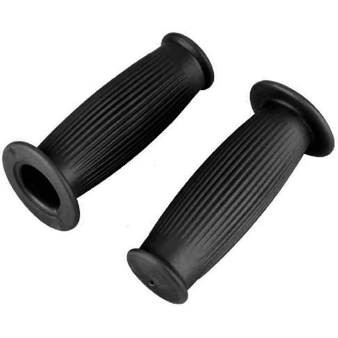 Motorcycle Grips 1 Inch 25/28mm Handle, Akozon 1" 25mm Non Slip Vintage Rubber Motorcycle Handlebar Grips Thruster Grip for Universal Use