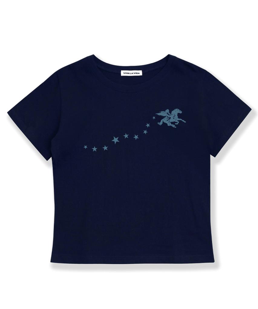 Bibalabida Nebula Crop Short Sleeve T-Shirt