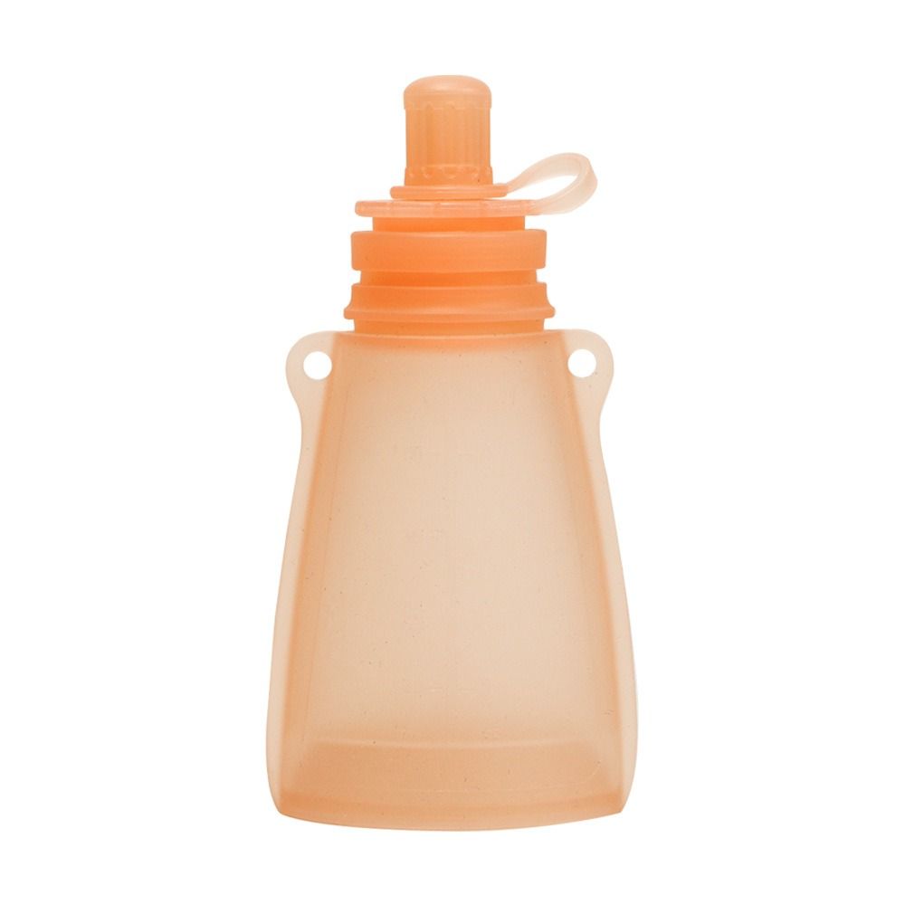 Refillable Milk Storage Bag Reusable Baby Food Container Silicone Baby Food Pouch Breast Milk