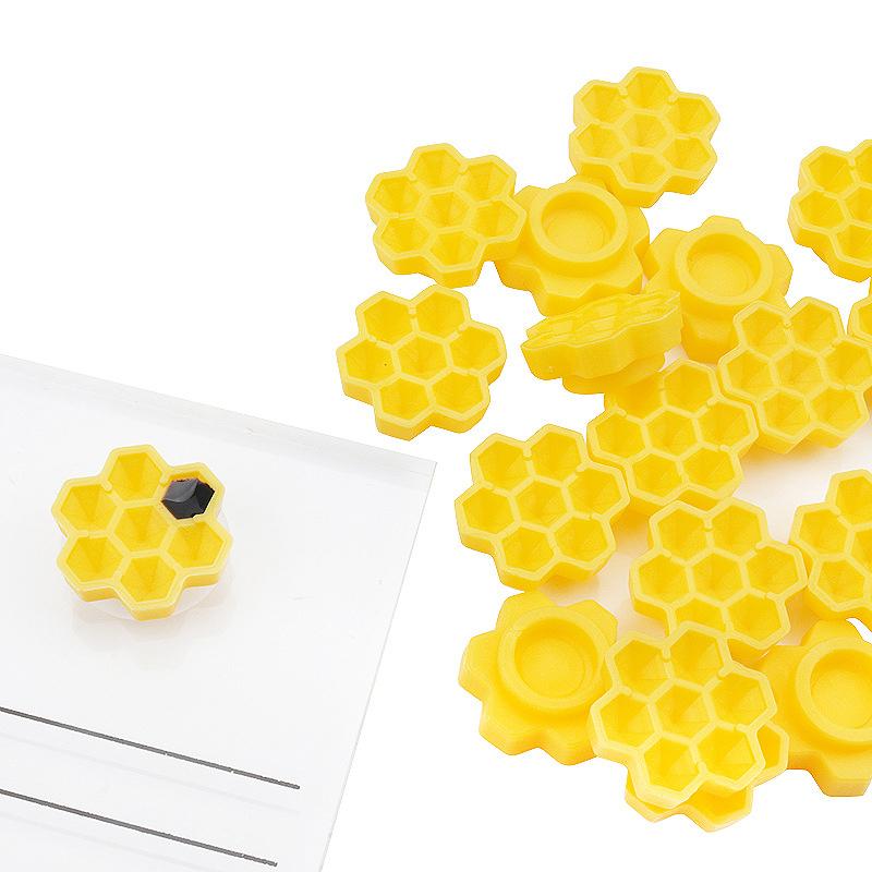 100Pcs Honeycomb Plum Blossom Shaped Grafting Eyelash Delay Cup Eyelashes Glue Holder Eyelash Extension Makeup Supplies