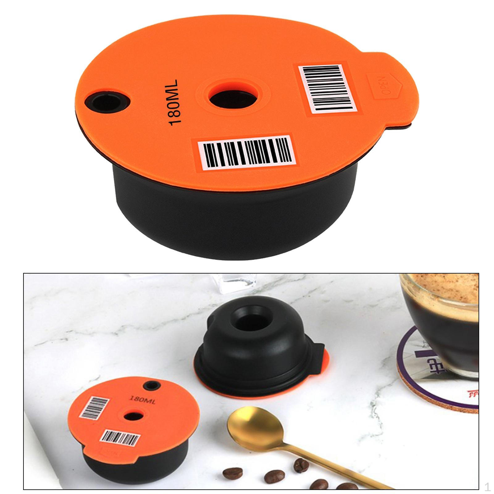 

BPA PP Coffee Pod Refillable for , with Silicone Lid Cover 180ml