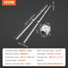 Linear Guide Rail Set, SBR20 2200mm, 2 PCS 86.6 in/2200 mm SBR20 Guide Rails and 4 PCS SBR20UU Slide Blocks, Linear Rails and Bearings Kit for
