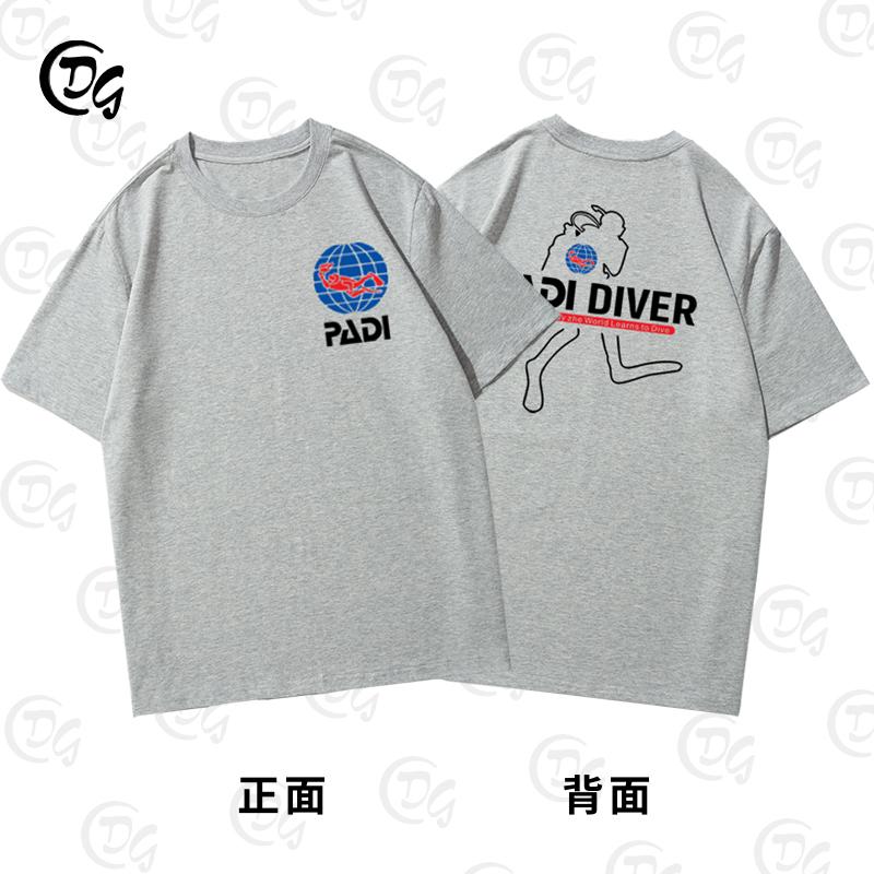 2025 PADI International Association of Professional Diving Instructors Dykare Kortärmad T-shirt Kläder Sommar Fritid
