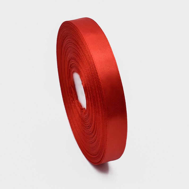 Festive Red Ribbon Set: Streamer, Wedding Decor, Blessing Card & Flower Cake Satin Ribbon
