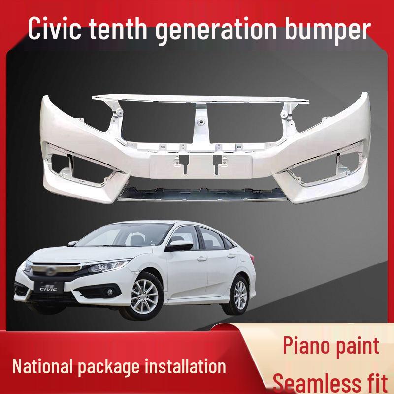 Compatible with 2016-2018 Honda Civic Front and Rear Bumpers.