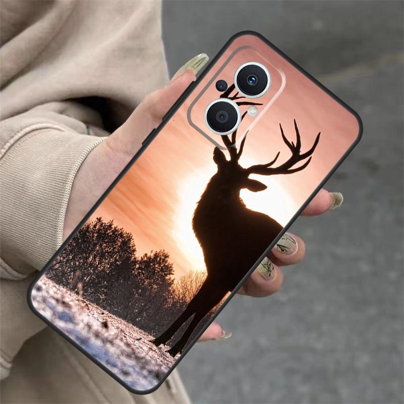 Deer Hunting Camo Case For OPPO Reno 11 F 10 Pro 4 5 6 7 8 Lite 4Z 5Z 8T OPPO Find X3 X2 Lite X6 X5 Pro Cover