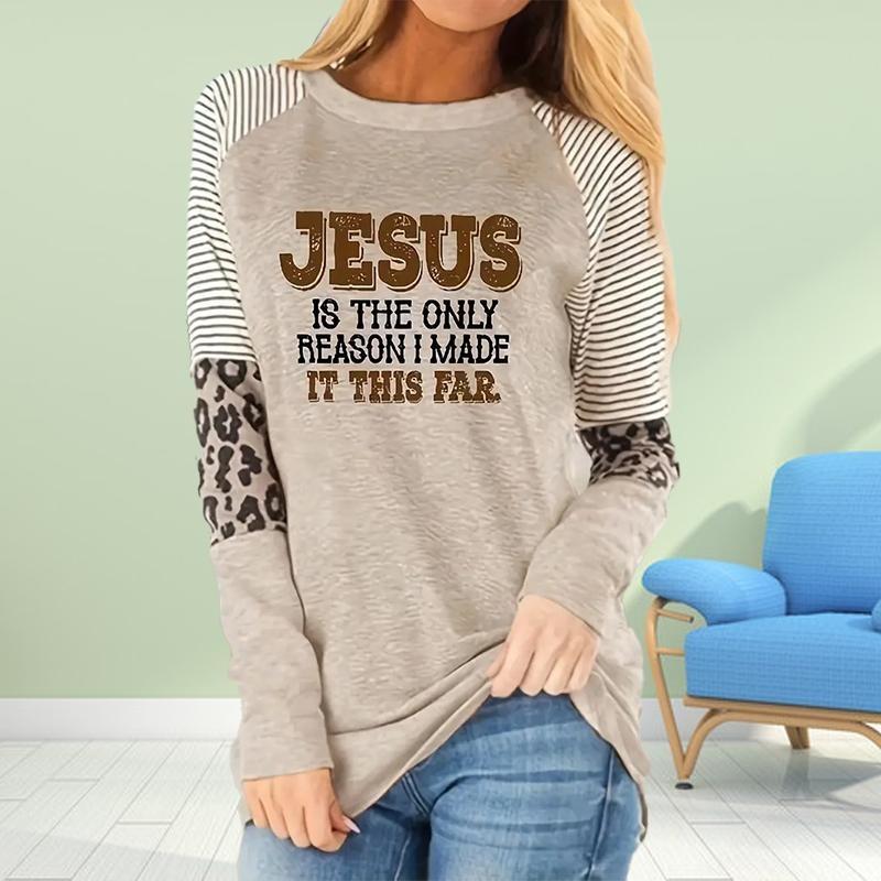 Spring and Autumn Women Long Sleeve T-shirt Fashion Leopard Graphic T-shirts 3d Print Streetwear Ladies Tees Loose Casual Female Tops