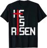 He Is Risen Cross Jesus Easter Christian Religious Graphic Unisex T Shirt
