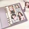 A5 Macaron Farbe Pu Leder Aktenordner Pocards Süßes Tagebuch Agenda Budget Hülle Idol Kpop Po Album Karten Sammelbuch Schreibwaren Qualität