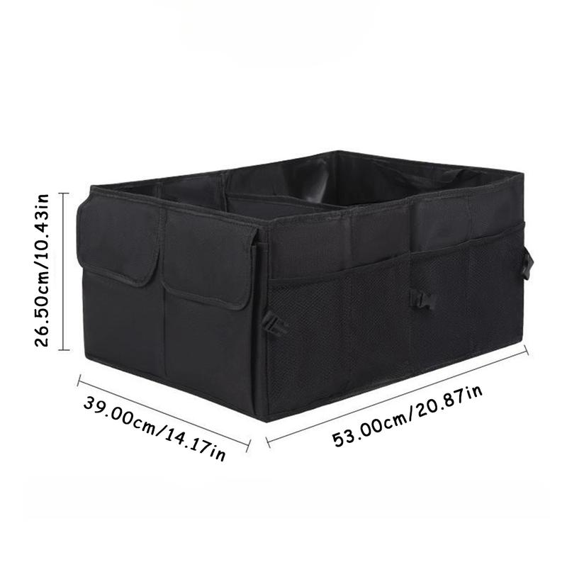 Car Trunk Organizer Storage, Reinforced Handles Multi-Compartment Foldable and Waterproof 600D Oxford Polyester For Car SUV