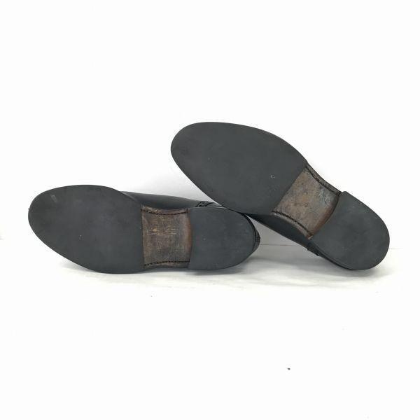 Mack James Genuine Leather Goodyear Welt Punched Cap Toe Business Dress Shoes Size 25.0cm Black(USED)