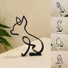 Gift Desktop Decoration Dog Cat Home Office Home Decoration Figurines Dog Ornaments Art Sculpture