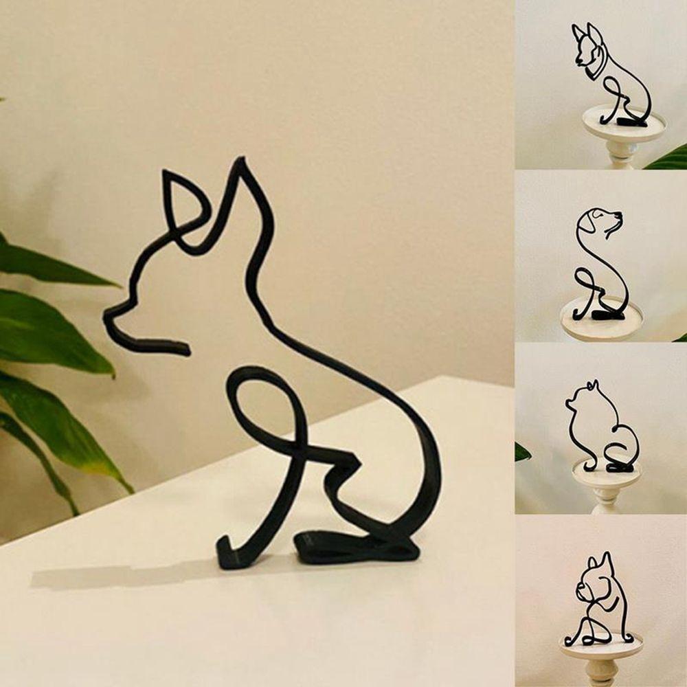Gift Desktop Decoration Dog Cat Home Office Home Decoration Figurines Dog Ornaments Art Sculpture