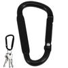 D Ring Clip Aluminum Alloy D Ring Spring Snap D Clip Metal Carabiner Travel Carabiner Backpack Carabiner Camping Accessories