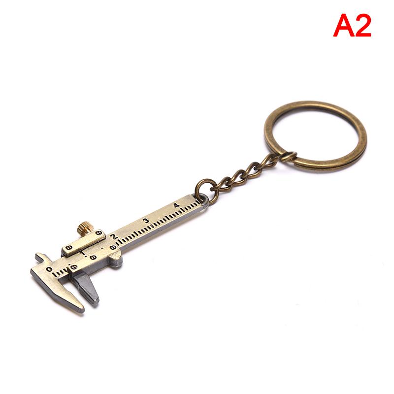 Portable 0-4Cm Mini Vernier Calipers Keychain Measuring Gauging Tools Key