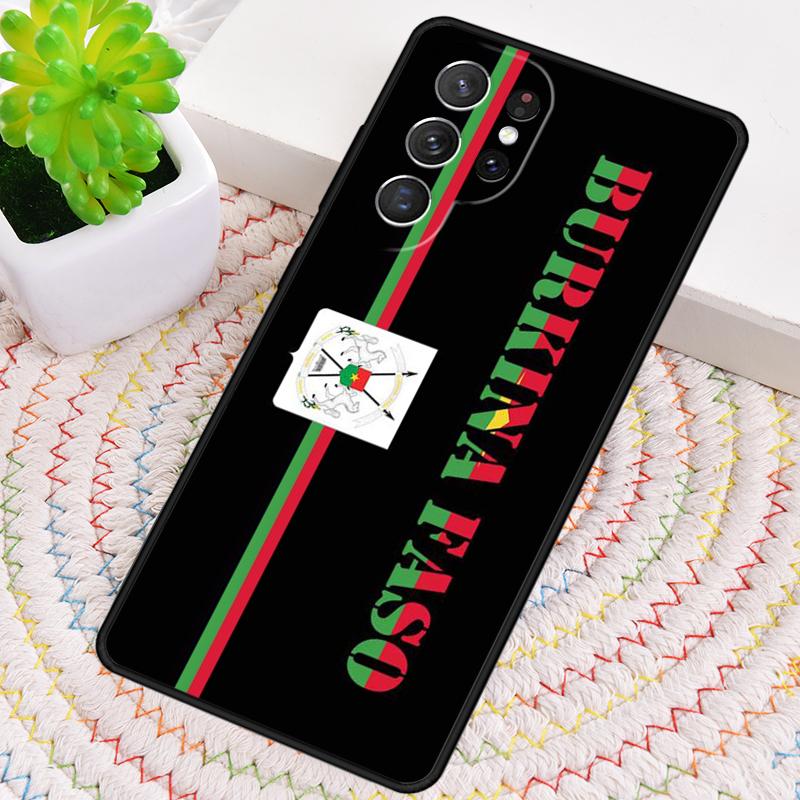 Burkina Faso Flag soft Phone Case for Samsung Galaxy note 10 pro S26 Ultra S23 S24 FE S25 S21 S22 PLUS shockproof Cove
