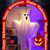 Halloween Glowing White Ghost LED Hanging Ghosts Horror Props with Fairy Light Indoor Outdoor Haunted House Halloween Decoration