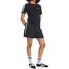 Adidas Originals Striped Logo Elastic Waist Casual Shorts Women shorts Black KC8816