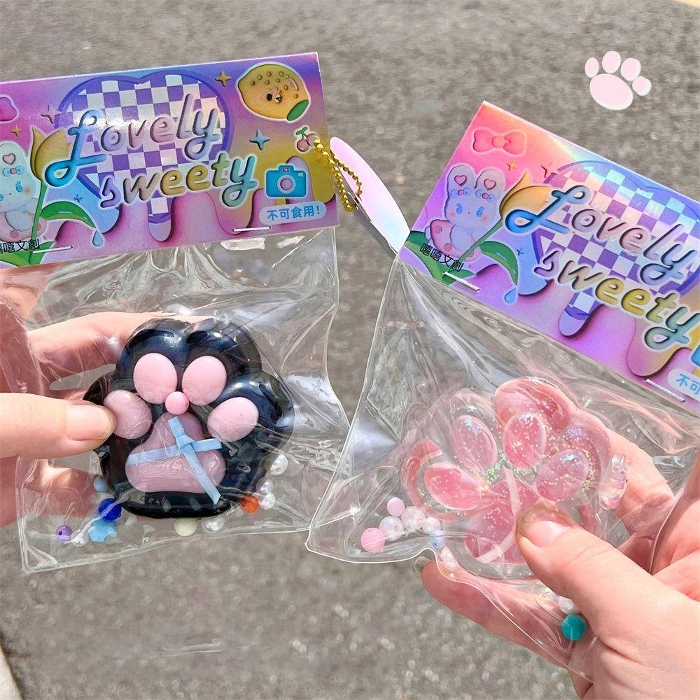 

Soft Squeeze Cat Paw Toys Sticky Squeeze Toy New Pinching Cat Paw style6 multicolor