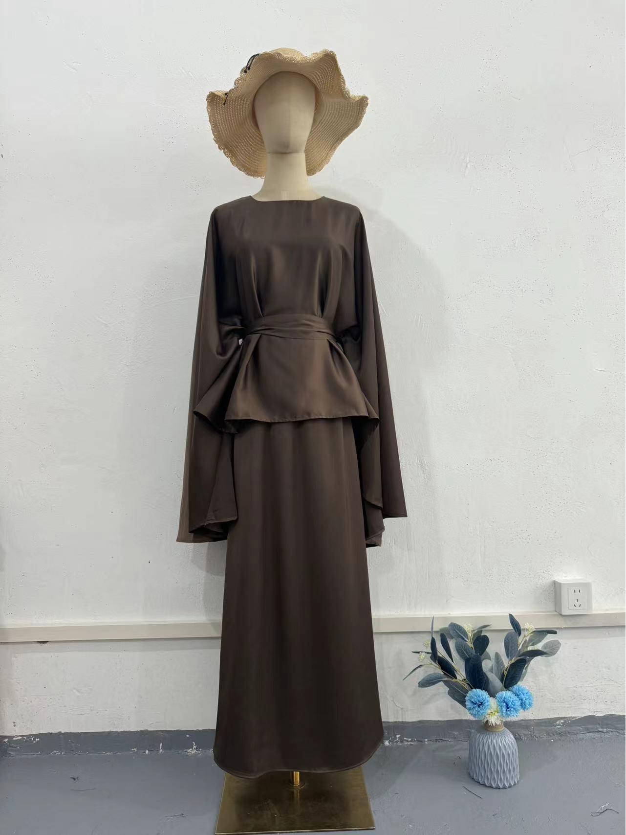 

Женское платье свободного кроя с длинным рукавом, весна 2025 Large