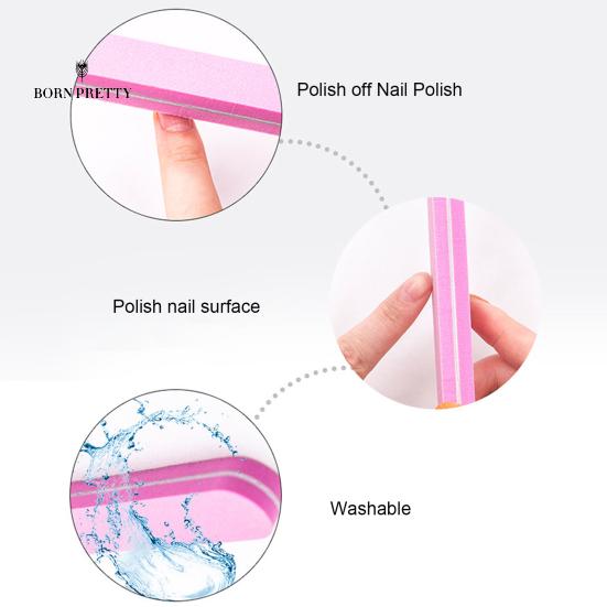 Excellent Nail Art Nails Ornaments File Bright Color Long Lasting Trim Nails