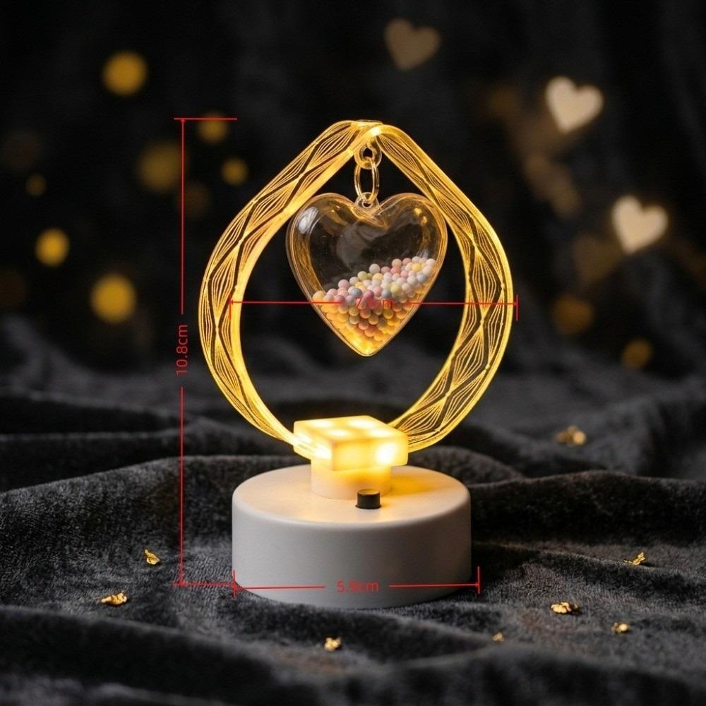 

Acrylic Engraved Shade Geometric LED Night Light Bedside Bedroom Lighting Teardrop Warm Light