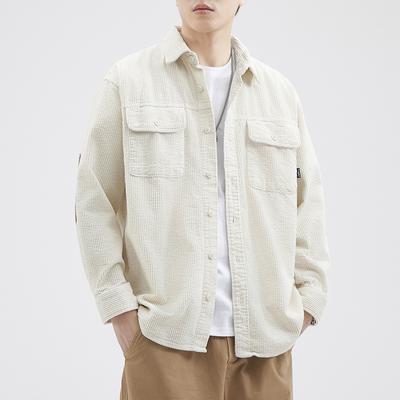Corduroy American Tooling Shirt Men'S Trendy Brand Loose Large Size Casual Men'S Ruffian Shirt Jacket Top