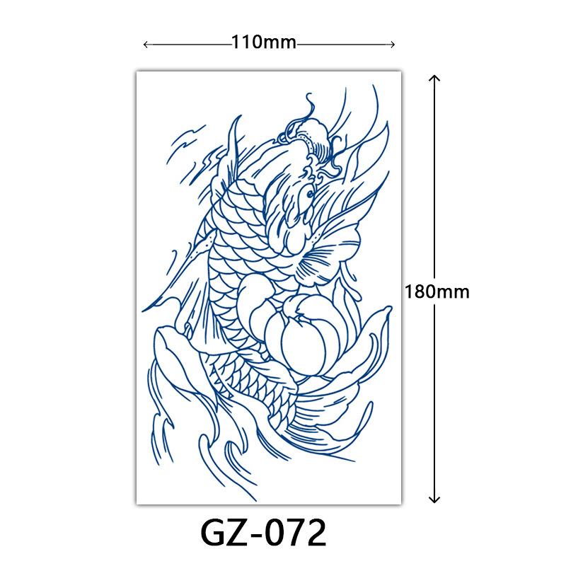 Herbal Juice Tattoo Stickers, Semi-Permanent Tattoo Stickers, Sweatproof, Lasting Tattoo Stickers