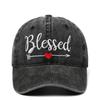 New Blessad Embroidered Cotton Baseball Cap - Unisex Casual Dad Hat