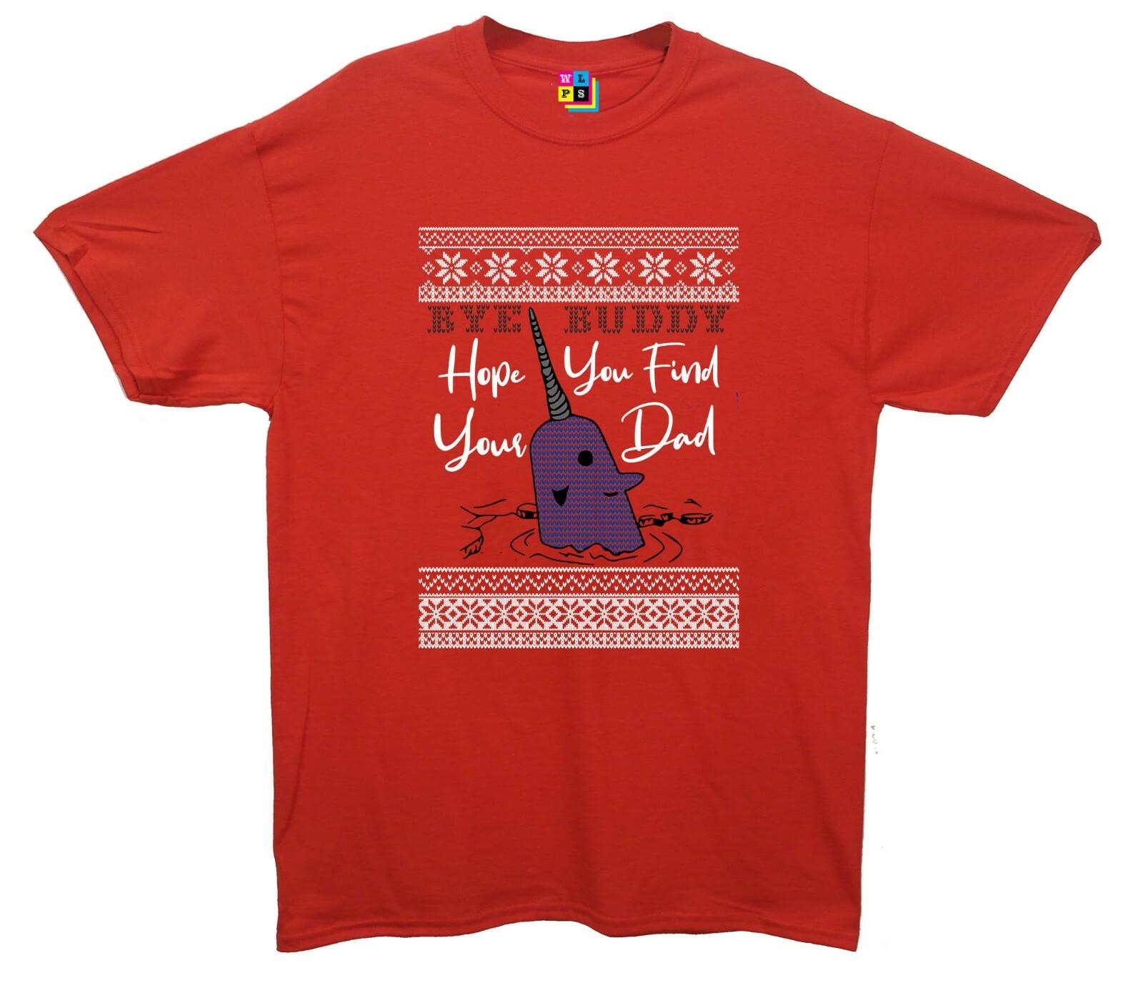 Bye Buddy, Hope You Find Your Dad Printed T-Shirt (Elf Inspired) Christmas S разноцветный