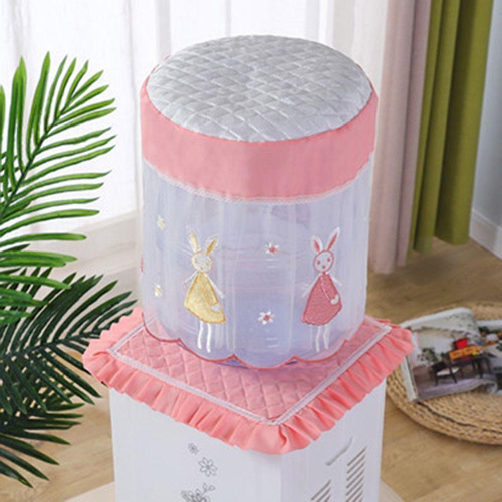 Durable Fabric Lace Mesh Water Dispenser Cover Upper Opening Dustproof Water Dispenser Bucket Sleeve Reusable Drum Protector