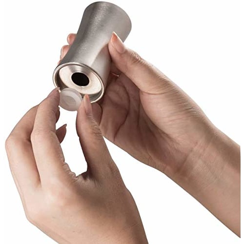 IMEEA Toothpick Holder, Stainless Steel, Portable Toothpick Holder, Storage, Toothpick Holder, Silver