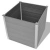 Jardinière - vidaXL - Lit surélevé de jardin - 100x100x91 cm - Gris - Composite bois-plastique