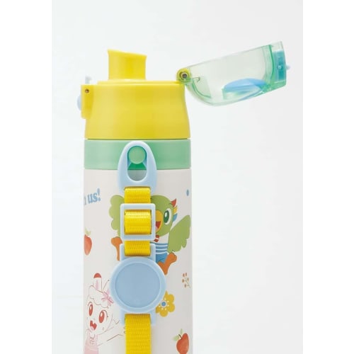 Skater Shimajiro 23 Stainless Steel Water Bottle, 470ml, for Children, Sports Bottle, SDC4-A