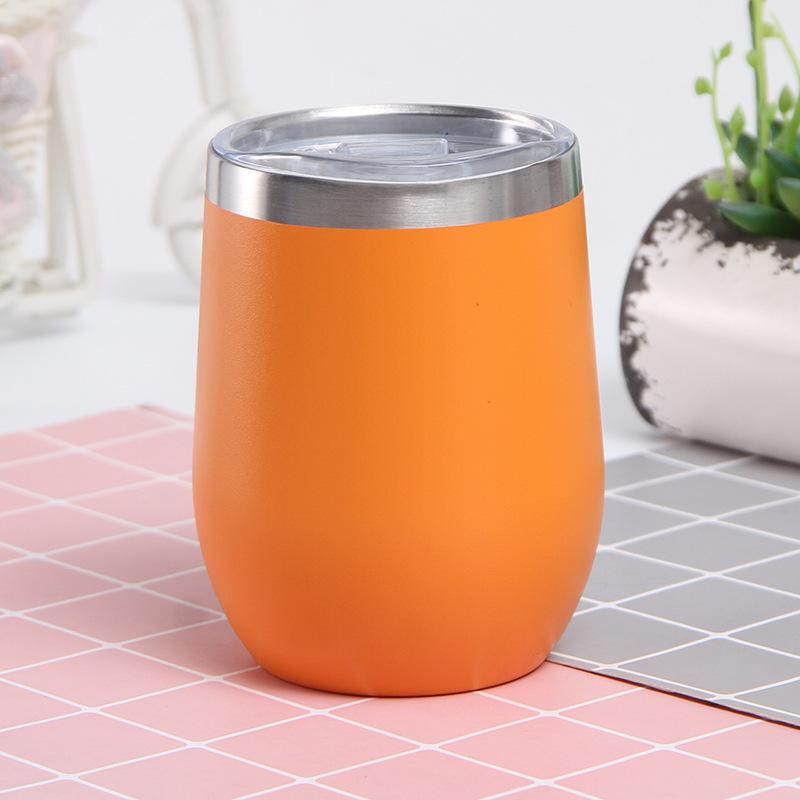 Cupă cu coajă de ouă, din oțel inoxidabil, în formă de U, cu vid dublu, cu burtă, cadou pentru pahar de vin roșu