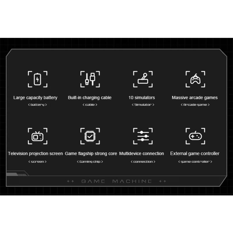 DY14 Arcade Game Machine, 3.5 Inch, Treasure Charging, Portable, Mobile Power Comes with Two-Wire Game Power Bank