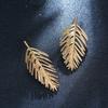 Oversize Leaves Earrings for Women Bijoux Bohemian Fashion Stud Earring Statement Jewelry Party