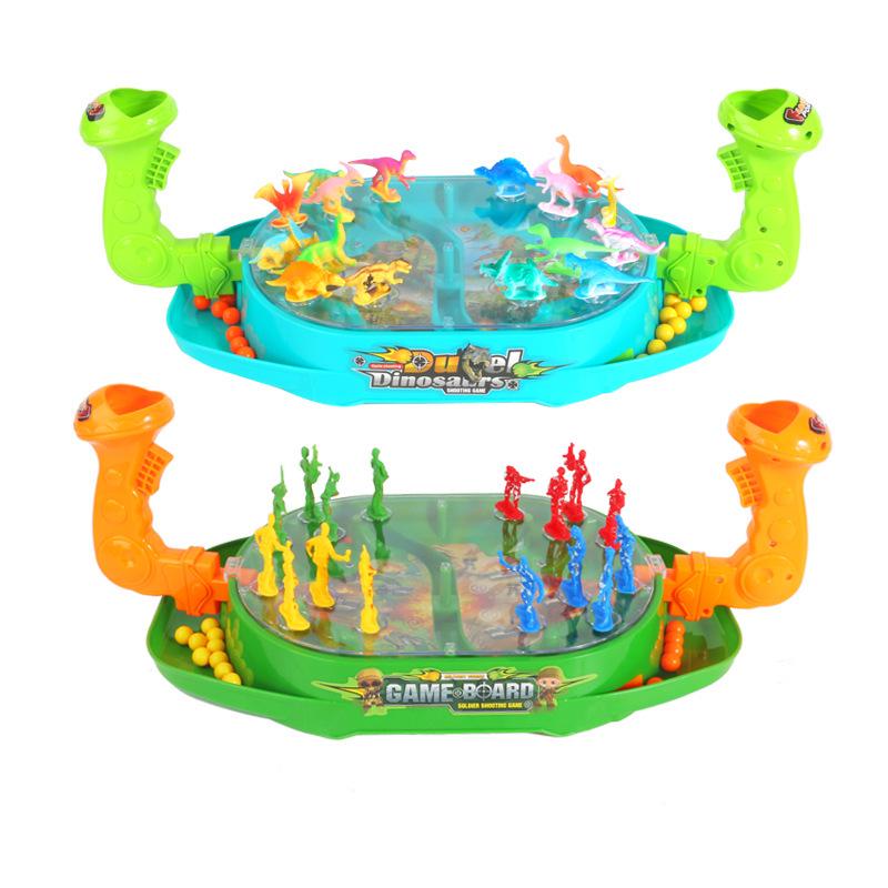 Interactive Dinosaur Battle Arena Board Game: Parent-Child Two-Player Simulation Set for Boys